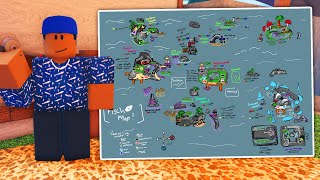 FISCH MAP Items Fish Rod Quest NPC Locations in FISCH ROBLOX [upl. by Ahtaga412]