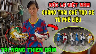 Xuất hiện “Tài Năng Trẻ” chế tạo Xe Mô Hình từ phế liệu làm triệu người mê [upl. by Ardnohs340]