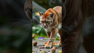 The Silent Stalkers Cougars Remarkable Leap 🐾 [upl. by Silyhp]