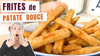 Comment faire des frites de patates douces croustillantes  Technique et Recette [upl. by Rosenkrantz]