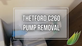 Thetford C260 toilet flush pump removal and fix [upl. by Lodge223]