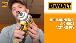 Démonstration de la Boulonneuse à chocs 1 2 XR 18V  DEWALT avec notre Ambassadeur Franck [upl. by Simson]