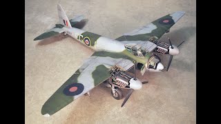 Airfix 124 Scale De Havilland Mosquito postbuild review critique and tips for building [upl. by Donni684]