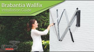 Brabantia Wallfix Clothesline Installation Guide [upl. by Fitz]