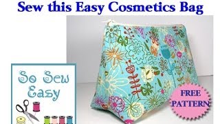 Sew an easy cosmetics bag [upl. by Kennet466]