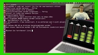 BatterieAkkulaufzeit 1015 verlängern NotebooksLaptops mit Ubuntu Linux und Linrunner TLP german [upl. by Odyssey180]