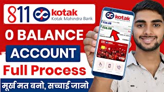 Kotak Mahindra Bank Open Account Zero Balance  Kotak 811 Account Opening Online Zero Balance [upl. by Magdalena180]