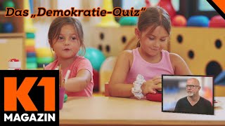 Kinder erklären Politik Das DemokratieQuiz  K1 Magazin [upl. by Oetsira]