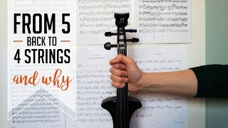 Why I ditched my 5string violin  back to a 4string [upl. by Ahsillek]