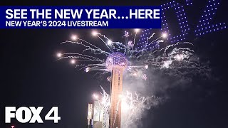 WATCH Dallas New Years Eve Fireworks and Drone Show  FOX 4 [upl. by Trevar]