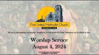 Live Worship Service First UMC Pueblo [upl. by Sergu858]