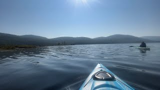 Kayaking Winona lake Vermont rockhounding and Clarendon gorge [upl. by Ansev]