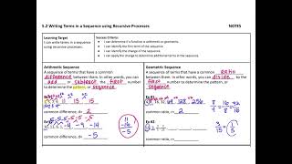 Lesson 52  Arithmetic amp Geometric Sequences [upl. by Droffig]