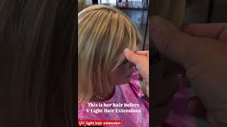 Uv light hair extension tool hairextension vlight [upl. by Cacia]