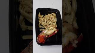 Lobster Tail Recipe with Garlic Butter  Pasta 🦞🔥 [upl. by Noel]