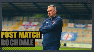 Rochdale PostMatch Interview with Chris Millington [upl. by Edny153]