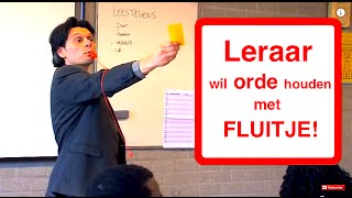 LERAAR WIL ORDE HOUDEN MET FLUITJE [upl. by Esirahs]