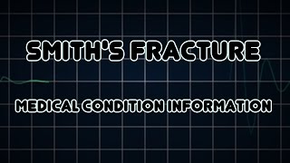 Smiths fracture Medical Condition [upl. by Yukio]