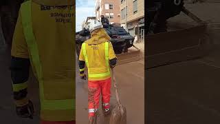 Bomberos forestales Galicia en Valencia [upl. by Ardnekat]