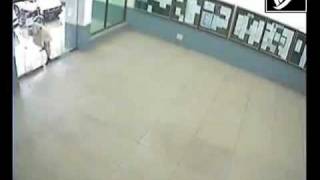 Pakistani man runs through automatic glass door [upl. by Attenahs]