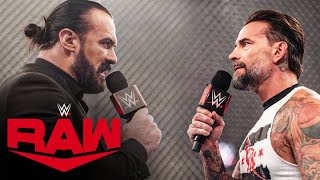 CM Punk meets Drew McIntyre inside Hell in a Cell Raw highlights Sept 30 2024 [upl. by Yecniuq]