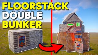 NEW Insane 2x1 expansion for SoloDuo in RUST Double BUNKER Double FLOORS [upl. by Lauber]