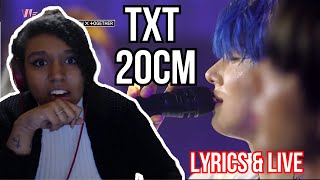 WOAH  TXT  20cm Lyrics amp Live Reaction [upl. by Natalie]