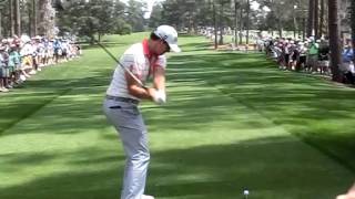 Super slow of Adam Scotts swing in Masters 2013 in No17th Practice round tea shot driver [upl. by Meisel579]