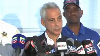 Chicago Mayor Rahm Emanuel Comments On Jussie Smollett Investigation [upl. by Ykcub]