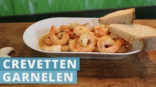 Crevetten  Garnelen an einer Butter Knoblauch Biersauce [upl. by Caryn]