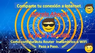 Configurar Router Tplink 😎 ¡Comparte Tu Internet Fácilmente 😱 [upl. by Franciscka22]