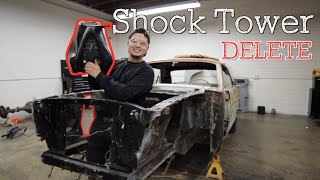 Shock Tower Removal  Mustang ii Prep [upl. by Fidel]