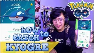 CATCHING KYOGRE THE NEW LEGENDARY IN POKÉMON GO [upl. by Hannasus656]