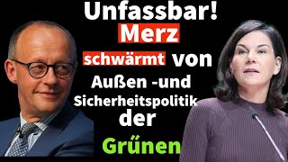 Merz lobt Baerbocks Außenpolitik und schreibt FDP ab [upl. by Iadam]