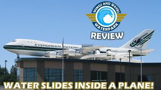 Wings and Waves Review Oregon Indoor Water Park  Water Slides Inside an Actual Plane [upl. by Zoi]