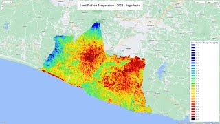 Land surface temperature LST Change detection using Google Earth Engine and ArcMap [upl. by Ydnat]