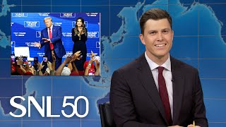 Weekend Update Trump Dances for 40 Minutes Straight at Campaign Rally  SNL [upl. by Esital]