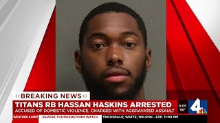 Tennessee Titans running Hassan Haskins arrested charged with aggravated assault [upl. by Navlys194]