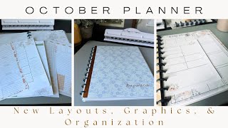 New Planner Set Up for October New Fall Graphics and Organization [upl. by Emmet]