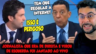 JORNALISTA QUE ERA DE DIREITA E VIROU DE ESQUERDA FOI JANTADO AO VIVO NA JOVEM PAN [upl. by Niraj]