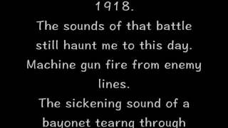 Sabaton  Diary of An Unknown Soldier FULL SONG LYRICS [upl. by Artnoed769]