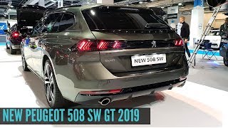 New Peugeot 508 SW PureTech GT Interior Review 2019 [upl. by Ahael]