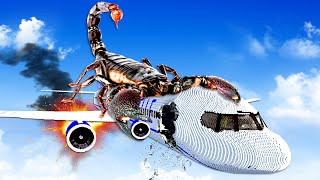 GIANT SCORPION CAUSES PLANE CRASH Teardown [upl. by Adyan]