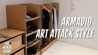 Ep17 Armadio fai da te in perfetto stile Art Attack  One Maker Show [upl. by Linden]