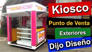 Kioscos y casetas para venta en exteriores para emprendedores kiosko para comidas en la calle [upl. by Sheba]