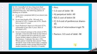 NMIMS Sept 2024 AssignmentCorporate Finance SEM3 [upl. by Nicholle]