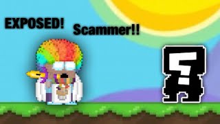 Exposing a Scammer Part 1 QLS  GROWTOPIA [upl. by Rabka]