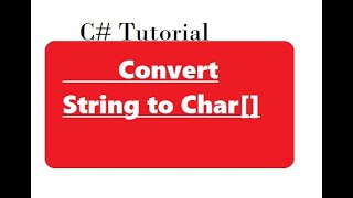 Convert String to Character Array in C [upl. by Vlada]