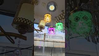 Multiple hanging light  Multi colour hanging lights  electrical electrican youtubeshorts [upl. by Naujahs]