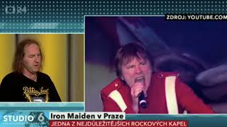 Iron Maiden in Prague 29072013 TV NEWS [upl. by Hagerman]